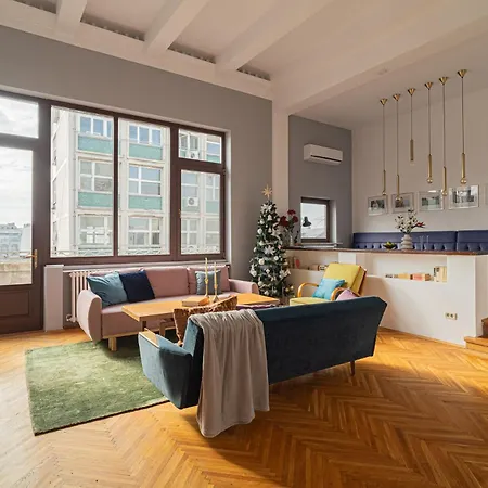 Spacious 3Br Atrium Penthouse, Balcony, Cismigiu Bukarest Exterior foto