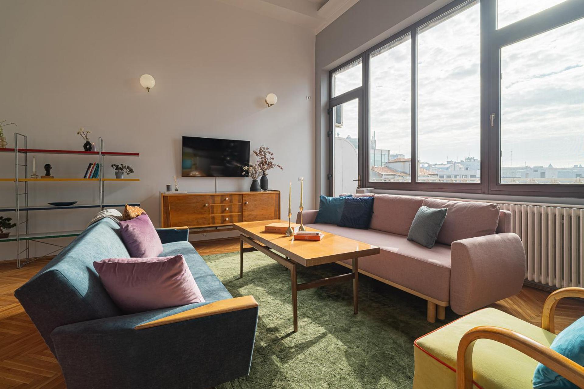 Appartement Spacious 3br Atrium Penthouse, Balcony, Cismigiu *